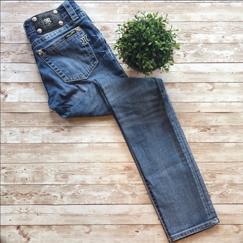 Size 28 Miss Me Mid Waste Skinny Jeans